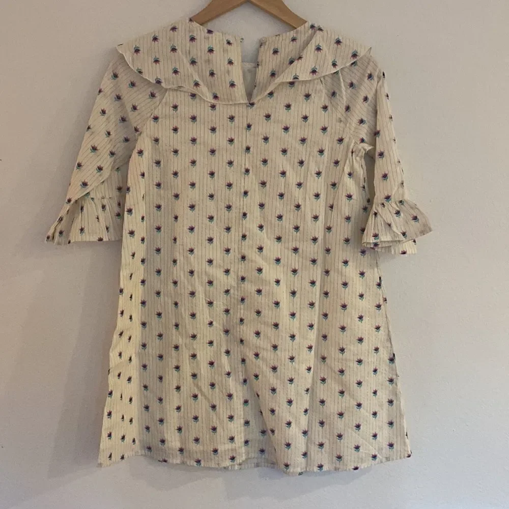 EGG New York floral dress NWT with yoke neckline size 12
